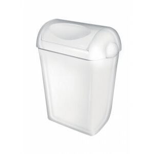 All Care PlastiQline Swing Afvalbak Kunststof Wit 23L, PQSA23