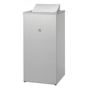 All Care Qbic-line Gesloten Afvalbak 85L RVS, QWBC85 SSL