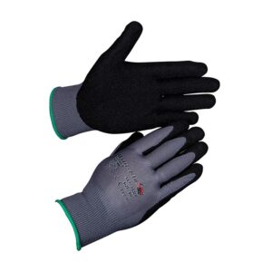 Zwarte Werkhandschoen “Premium” Nylon met Nitril Microfoam Coating Maat 9/L