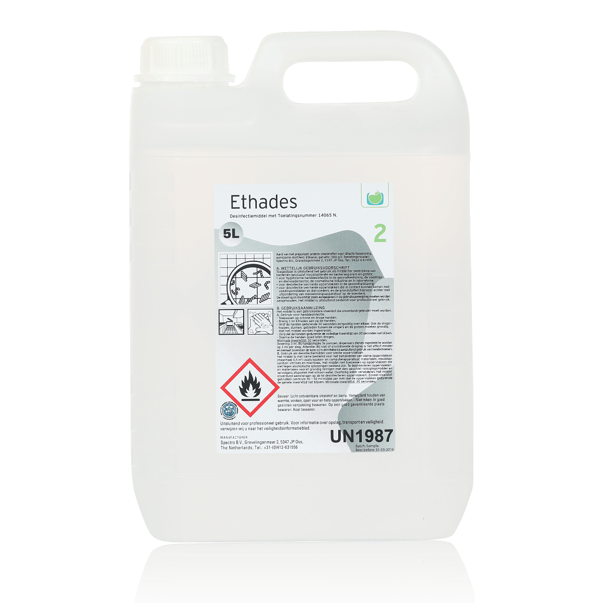 Ethades Oppervlaktedesinfectant Can 5L