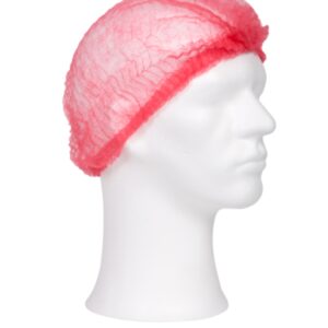 Haarnet Non-Woven Wokkel 52cm Rood Doos 10x100 stuks