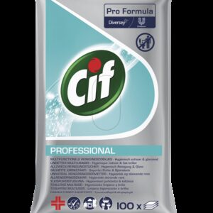 Cif Pro Formula Multifunctionele Reinigingsdoekjes Doos 4x100 stuks
