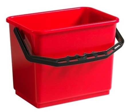 Emmer 6L Rood t.b.v. Microrol Wringer