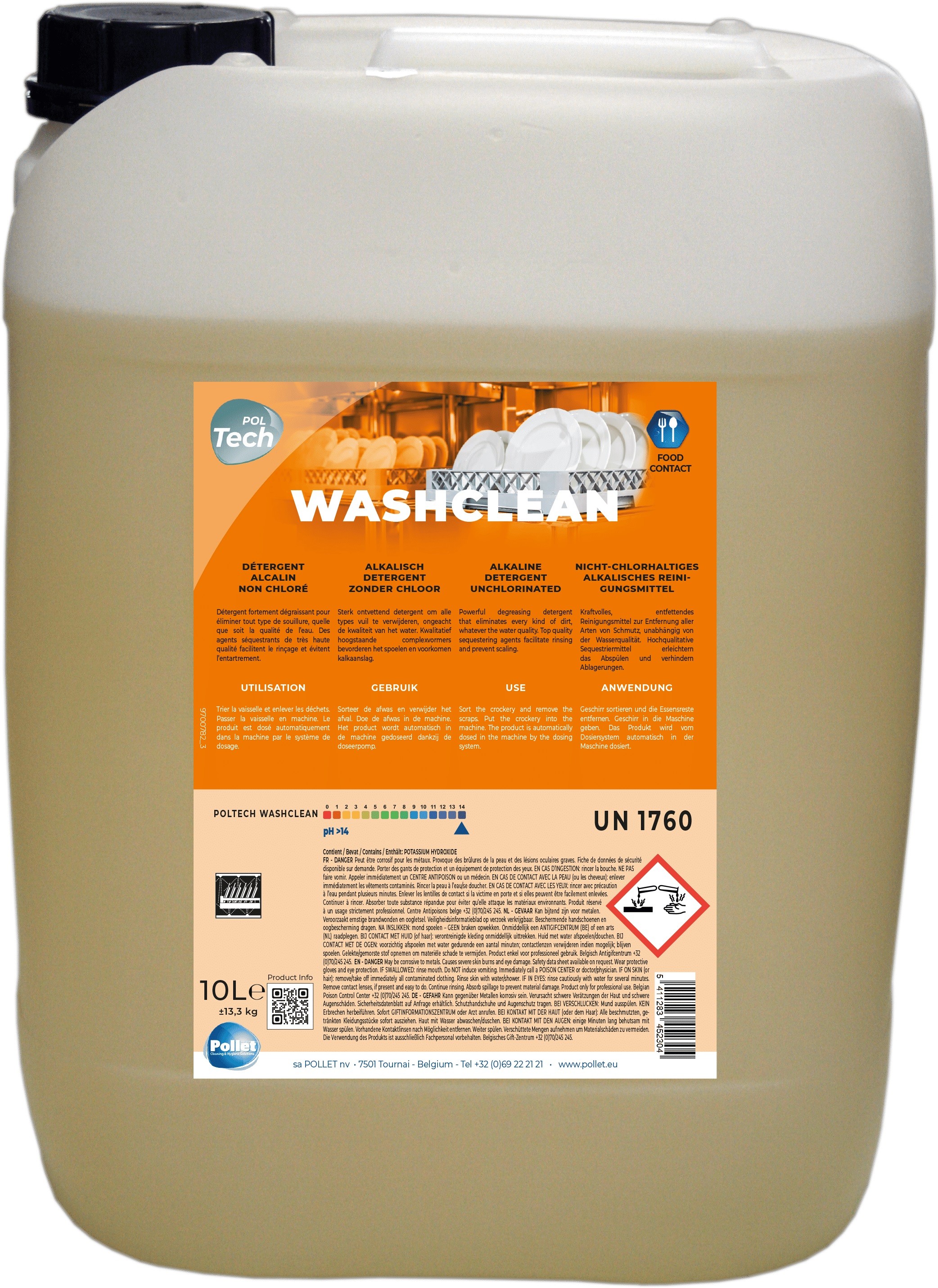 Pollet PolTech Washclean Can 10L